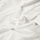King/Cal King 3 Piece Elastic Embroidered Cotton Duvet Cover Set B03596516