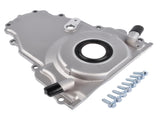 Timing Chain Cover w/ Dual-10AN Turbo Oil Drain Bungs Fits for Gen IV GM LS Series Engines 6.0L 5.3L 19482588