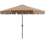 10 Feet Patio Umbrella with Crank Tilt Adjustment - Beige 07159711