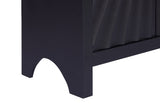 61" Tall Arched Cabinets,Bookcase with storage,Mid-Century Modern 5-Tier Bookshelf with Door,Black W3123P333693