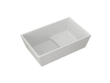 43" Acrylic Freestanding Bath tubs Modern Soaker Tubs in White T3785P380644