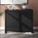 U_STYLE 40'' Modern Cabinets with Unique Design Doors with 1 Adjustable Shelves,Suitable for N711P210623B