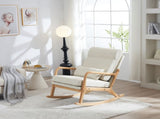 100*65*101cm High Back Belt Waist Pillow Log Color Solid Wood Armrest Backrest Seat Frame Iron Frame 98571853