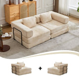 Compression Sofa,Convertible Floor Sofa Bed with Fixed-Shape Frame, Loveseats Boneless Modular 16877438