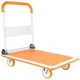 Foldable Push Cart Dolly - 660 Lb. Capacity Heavy Duty Moving Platform Hand Truck - Folding & W1239126283