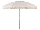 6ft Boho Patio with Tassels, Beech Wood Pole & Fiberglass Ribs, Push-Button Tilt Outdoor 13320436