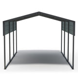 10x15 FT Metal Carport Heavy Duty with Reinforced Frame, Outdoor Garage Multi-Use Canopy Car 19502949