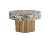 ET 1207-16 End Table Finished With Mother Of Pearl Top B009140759