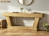 63" Vintage Entryway Console Table Narrow Design, Open Shelf, for Living Room Space 45366120