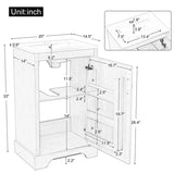 20" Bathroom Vanity with Sink, Bathroom Cabinet with Soft Closing Door, Storage Rack and Adjustable N725P208369D