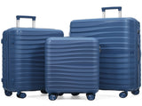 Premium PP Travel Luggage Set , 3-Piece TSA Lock Suitcase Ensemble 20, 24, and 28 Inch Sizes N726P460073N