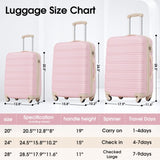 3 Piece Luggage Set Hardside Spinner Suitcase with TSA Lock 20" 24' 28" Available PP191030AAU