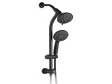 Drill-Free Stainless Steel Slide Bar Combo Rain Showerhead 7-Setting Hand, Dual Shower Head Spa W1219P155442