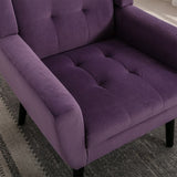 Modern Soft Velvet Material Ergonomics Accent Chair Living Room Chair Bedroom Chair Home Chair With W676P313949
