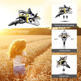 V17 Remote Control Plane 2.4Ghz Foam RC Airplanes Helicopter Quadcopter,Spinning Drone with Cool 42705820