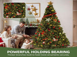 7.5ft Pre-lit Hinged Spruce Artificial Christmas Tree with 1450 Branch Tips & 550 Lights, Remote 56016437