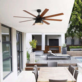 52 Inch Ceiling Fan With 6 Speed Wind 8 Dual Colors Blades Remote Control Reversible DC Motor With W934P208510