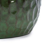 Handmade Glazed Ceramic Planter Set of 3, 15/12/10 Inch Diameter, Hammered Pattern, for Bamboo & W3273P321525
