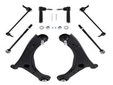 8pc Front Lower Control Arms Tie Rods Sway Bar Links fit for Grand Caravan 2008-2018 00543312