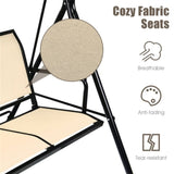 3-person garden swing Brown 58979524