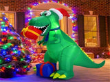 6 Feet Christmas Inflatable Dinosaur Christmas Decoration 41119757