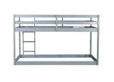 Solid Wooden, Solid Rubber Wooden Twin over Twin Loft Bed with Ladder, with Bed Platform of W504P191663