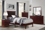 1pc Classic Traditional 2 Drawers Nightstand Cherry Finish Bedroom Furniture Wooden Bedside Table B011P233733
