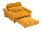 orange comfortable chair for Small apartment Bedroom space Balcony Small sofa bed Lazy Small sofa W6295P549833