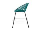 Ferrara Outdoor Patio Teal Faux Wicker Barstool, Set of 2 N775P266222T