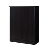 Shoe/Storage Cabinet with Two Doors Five Shelves - Dark B107134428