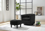 Swivel Accent Chair 360&deg Comfy Recliner Corduroy Arm Chair Single Sofa with Ottoman for Living Room W2582P179931