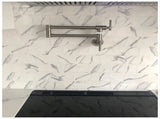 Pot Filler Faucet Wall Mount,Brushed Nickel Finish and Dual Swing Joints DesignUnable ship 37240296
