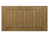 1pc Contemporary Style Dining Rectangular Table with18" Leaf Tapered Block Feet Wheat Charcoal B011138070
