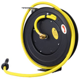 ZNTS Retractable Air Hose Reel, 1/2" Inch x 50' Ft Auto Rewind Hose-Reel, Heavy Duty Steel Air Hose Reel, W46566956