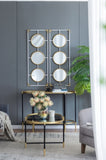 15.5x43.5" Gold And White Frame With Mirror W2078P154684