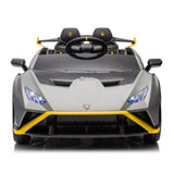 ZNTS Lamborghini Huracan Sto 24V Kids Electric Ride-On Drift Car: Speeds 1.86-5.59 MPH, Ages 3-8, Foam W1396P155005