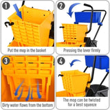 55 Quart Cleaning Bucket with Dual Buckets 62670818