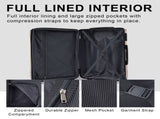 Luggage Sets 3 Piece, Expandable Hard shell ABS Suitcases Double Spinner, Travel luggage Set N730P296765A