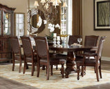 Traditional Style Dining Armchairs Set of 2pc Upholstered Seat Brown Cherry Finish Wooden Furniture B011122273