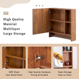 Bathroom Mirror Cabinet Wall Mounted,Medicine Cabinet,Over The Toilet Storage Cabinet with Shelves W3226P325706