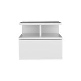 Floating Nightstand Flopini, One Drawer, White Finish B092123116