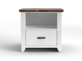 22 inch 1-drawer file, No Assembly Required, Jasmine Whitewash and Barnwood Finish B108131546