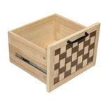 K&K 53.2"W 3D Woven Checkerboard Pattern Design Kitchen with Drop Leaf, Rolling Kitchen N707P215328Y