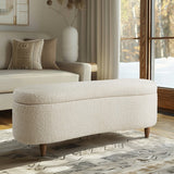 Boucle Flip Top Storage Bench B035P262675