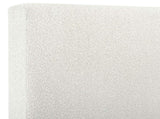 Queen Size White Boucle Upholstered Platform Bed B108P160258