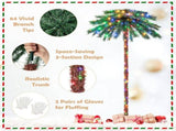 6ft Pre-Lit Christmas Palm Tree - 210 4-Color LEDs , 64 PVC Branch Tips 83410262