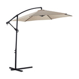 ZNTS 10ft Cantilever Patio Umbrella, Offset Hanging Outdoor Table Umbrella with Tilt Crank, 6 Sturdy 19848697