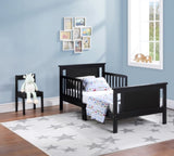 Connelly Reversible Panel Toddler Bed Black/Vintage Walnut B02257225