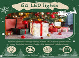 12in Motorized Pop-up Gift Box with Reindeer, Outdoor Christmas Decorations with Motor & 60 LED 79548883