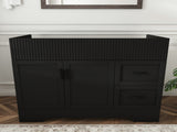 42 Inch Modern Bathroom Vanity with 2 Drawers, Vertical Grain MDF Cabinet with Soft-Close Doors and W509P493623
